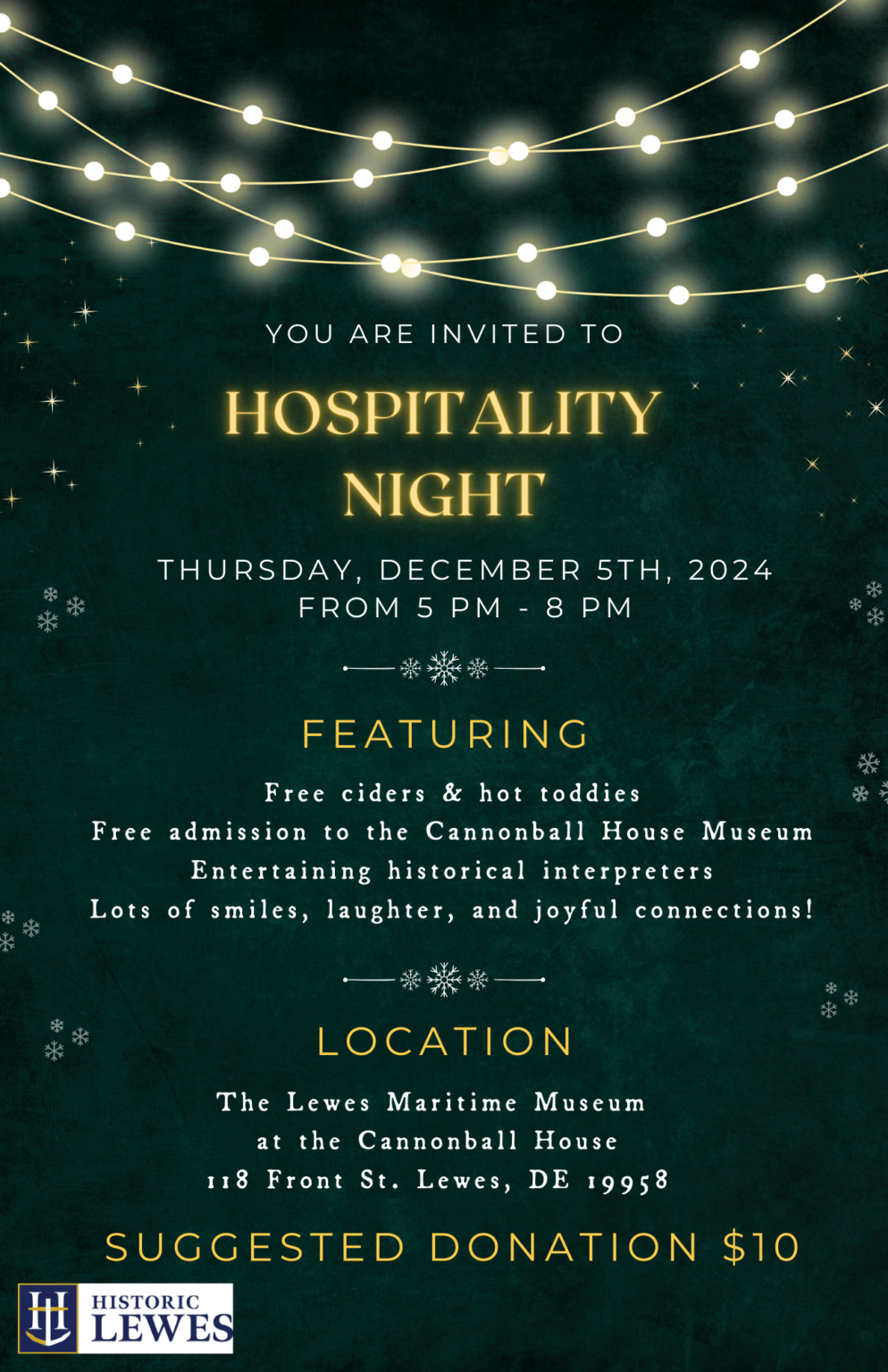 Hospitality Night Historic Lewes